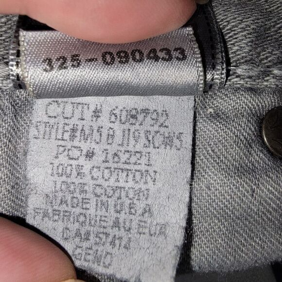 True Religion men's Geno Cut-Off gray denim shorts size 40 - Picture 11 of 11